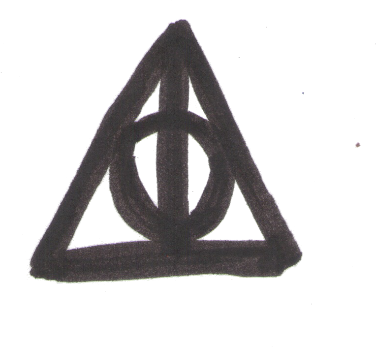 Harry Potter, Transparent, And The Deathly Hallows - Three Brothers Deathly Hallows Transparent (500x463), Png Download