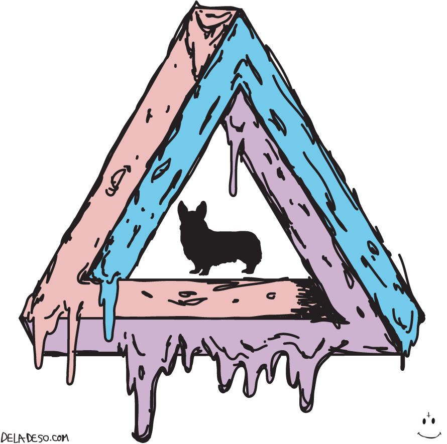Pin The Impossible Triangle On Pinterest - Melting Design (900x900), Png Download