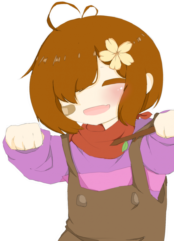 Frisk My Waifu - Frisk (750x1000), Png Download