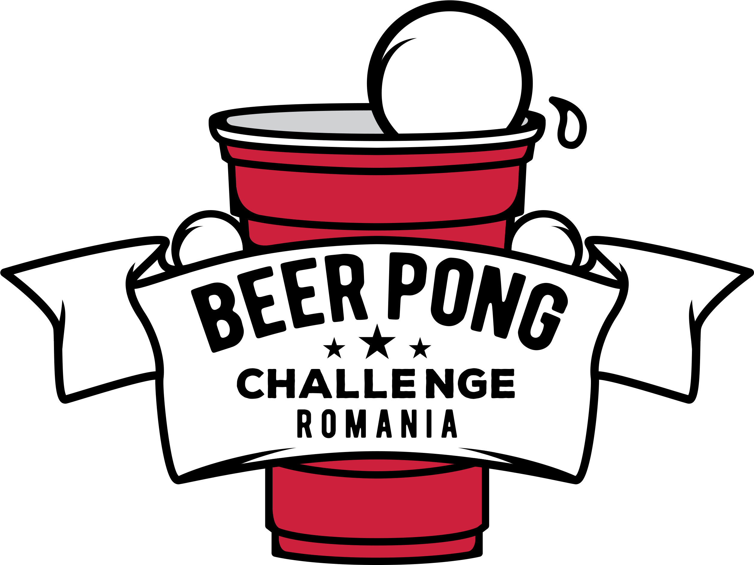 Beer Pong Challenge Romania - Logo (3300x2550), Png Download