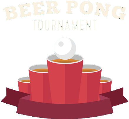 Beer Pong Tournament Logo (450x416), Png Download