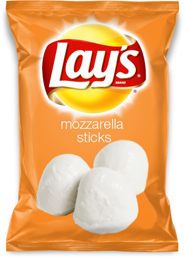 Mozzarella Stick Flavor Lays Chips - Lays Fried Pickle And Ranch (371x521), Png Download