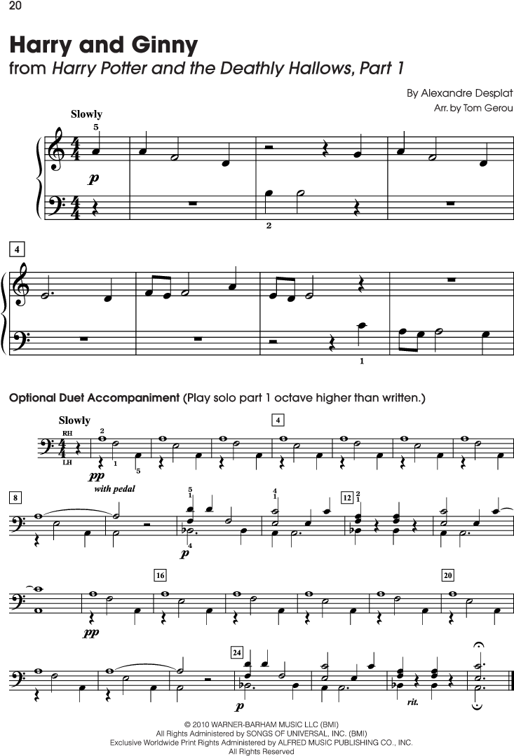 Harry Potter And The Deathly Hallows, Part 1 Thumbnail - J.w. Pepper & Son (864x1152), Png Download