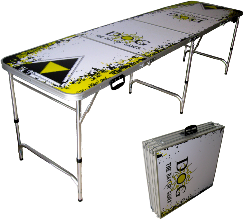 Day Of Games Foldable Portable Beer Pong Table (800x800), Png Download