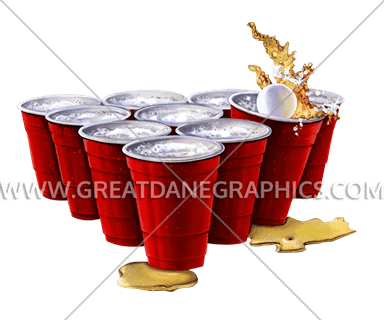 Pin Beer Pong Cups Clipart - Beer Pong (385x320), Png Download