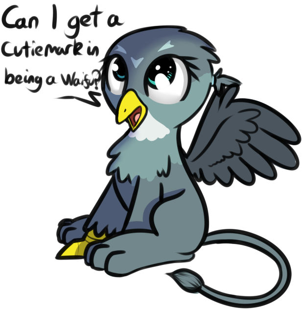 Neuro, Cute, Gabby, Gabbybetes, Griffon, Safe, Solo, - Download (667x642), Png Download
