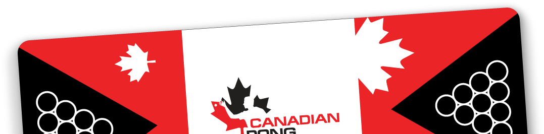 Beer Pong Tables & Packs - Canada Beer Pong Table (1148x287), Png Download