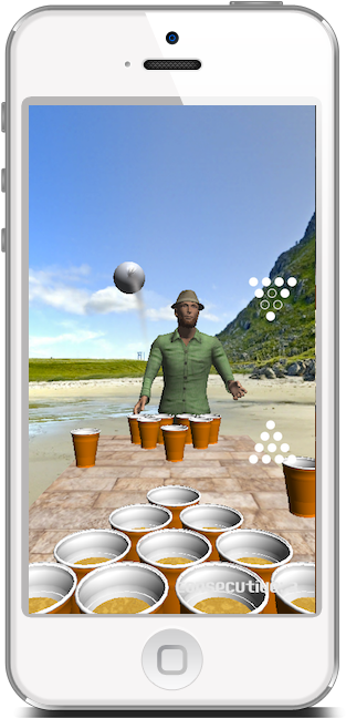 Virtual Beer Pong Now Available - Virtual Beer Pong (406x669), Png Download