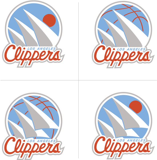 Clips 4ideas - La Clippers Logo Design (563x590), Png Download
