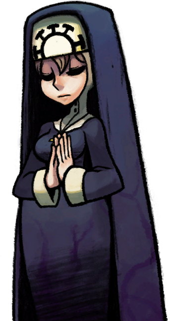 Double Prayer - Sister Agatha Skullgirls (407x721), Png Download