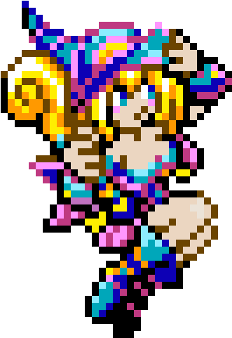 Dark Magician Girl - Dark Magician Girl Pixel Art (450x650), Png Download
