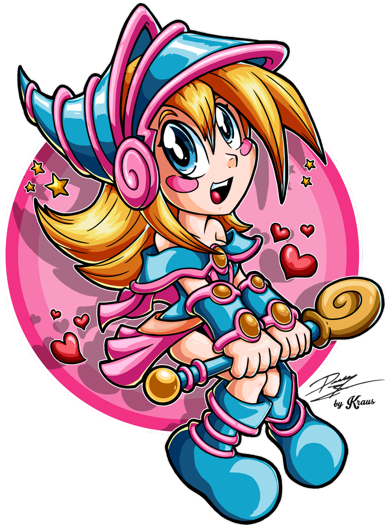 Toon Dark Magician Girl Favart That Started As Part - Illustration (848x1200), Png Download