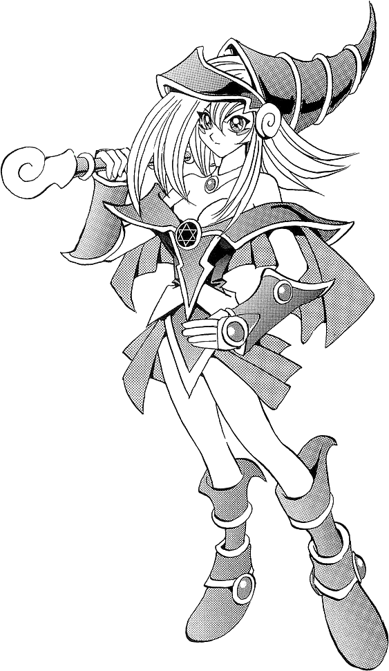 Darkmagiciangirl Jp Manga Dm Nc - Dark Magician Girl Desenho (575x980), Png Download