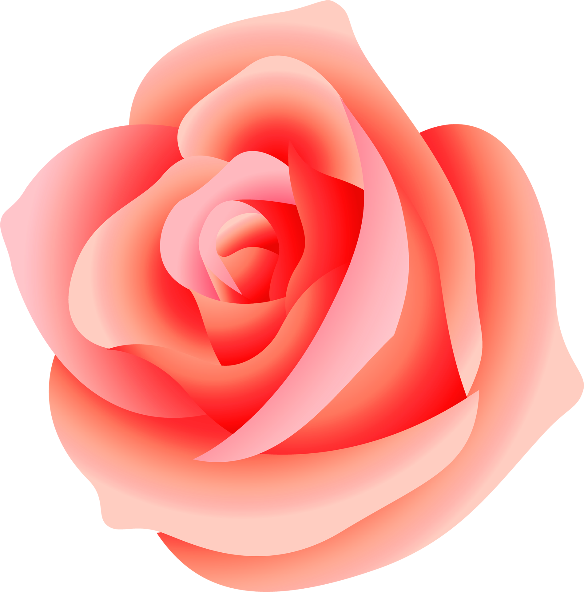 Large Png Picture Gallery Yopriceville High Quality - Peach Rose Clip Art (2000x2021), Png Download