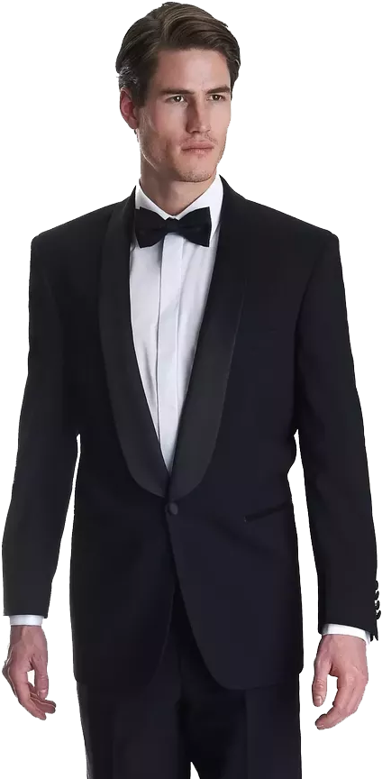 Black Suit Shawl Lapel (602x903), Png Download