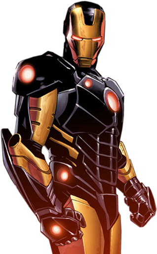 Iron Man Black Suit - Iron Man Marvel Now Armor (338x524), Png Download
