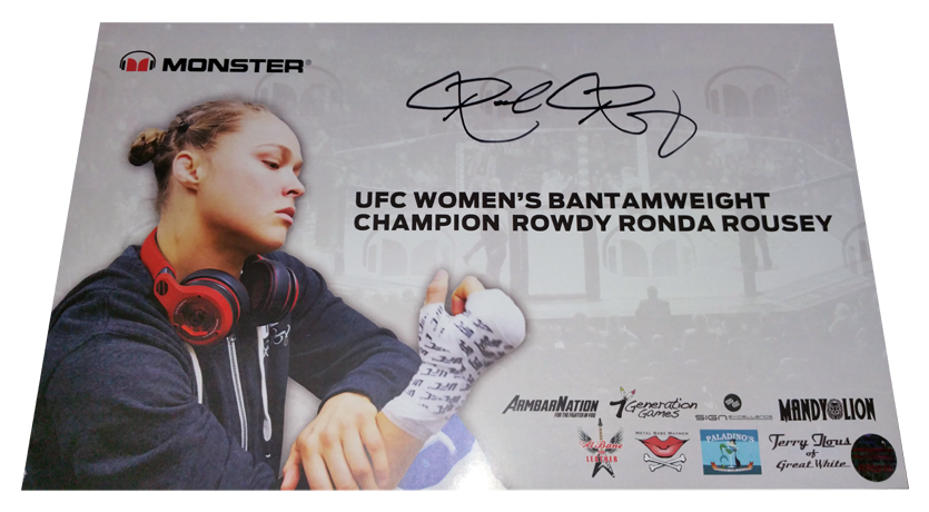 Ronda Rousey Autographed Free Rice Weekly Prize - Freerice (900x475), Png Download
