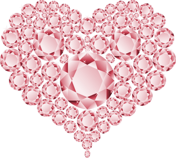 Visit - Bling Bling Hearts Png (600x537), Png Download
