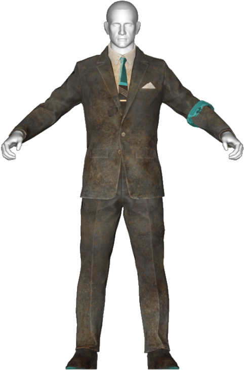 Dirty Black Suit - Fallout 4 Striped Suit (1200x756), Png Download
