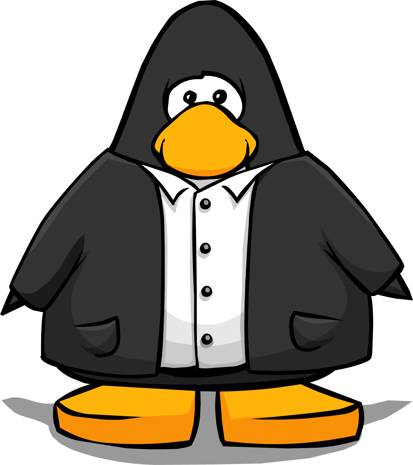 Black Suit From A Player Card - Club Penguin Suit (1380x1554), Png Download