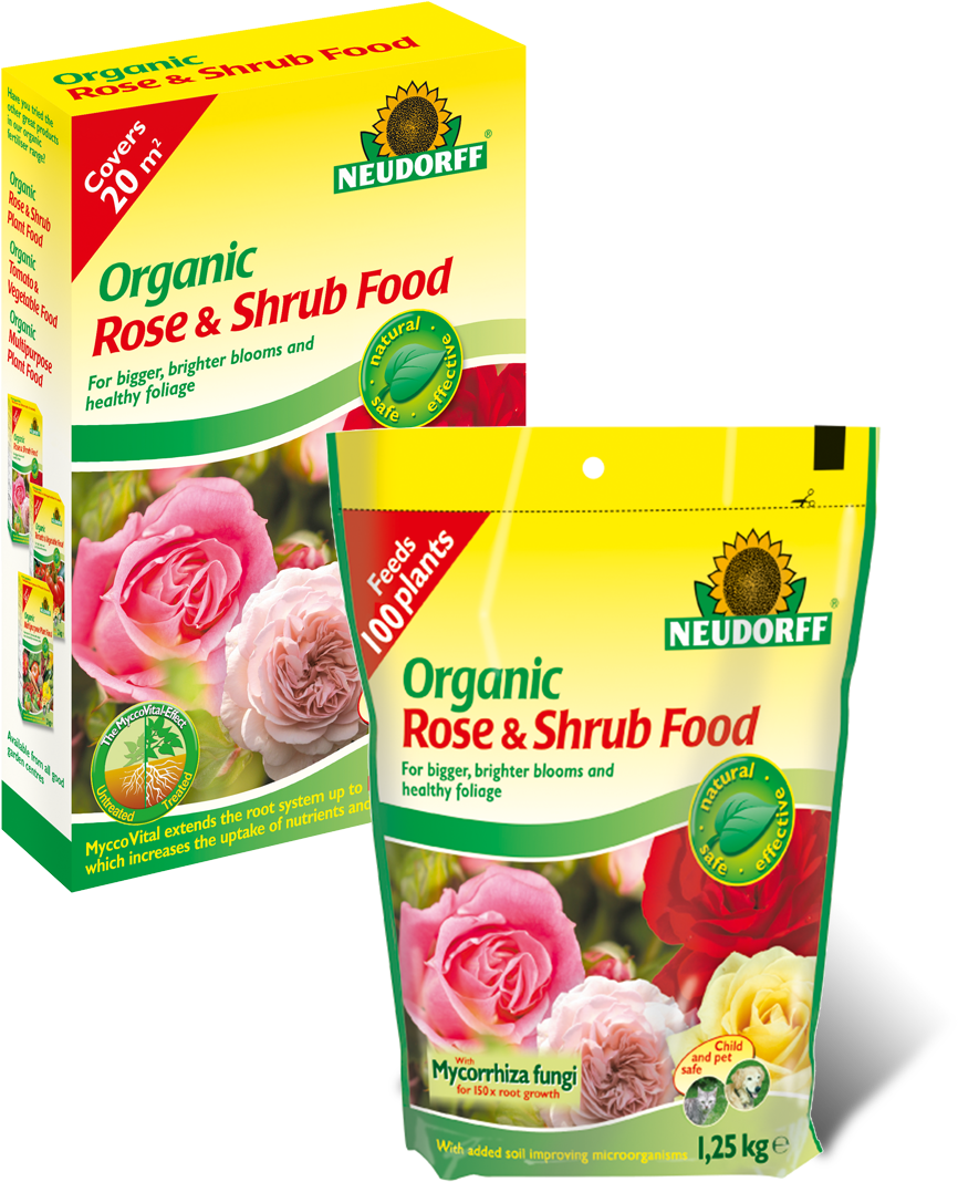 Neudorff 2kg Organic Rose And Shrub Plant Food (1000x1195), Png Download