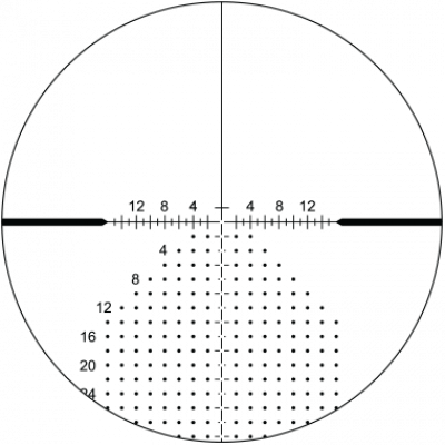 Front Focal Impact-60 Moa - Leupold Impact 60 Reticle (400x400), Png Download