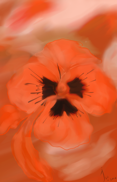 Jo ~ Pensee - Pansy (375x580), Png Download