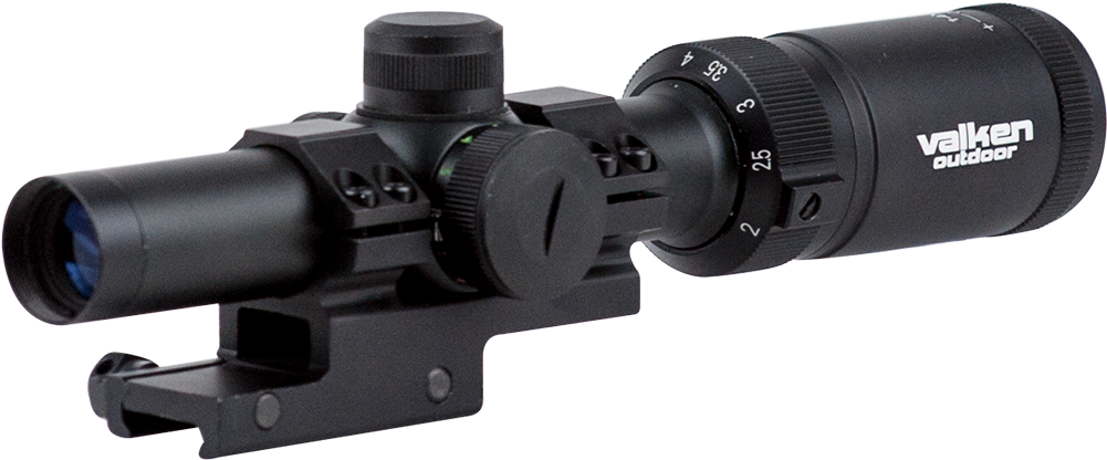 Scope, Mount, Mil-dot, Reticle - Valken V Tactical Scope (1000x1000), Png Download