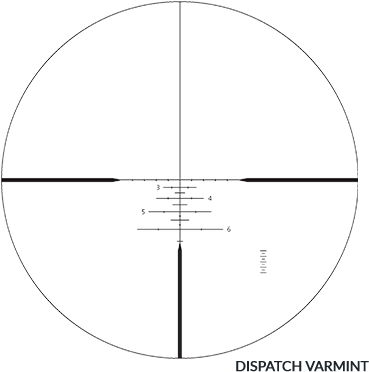 Varmint Reticle - Varmint Rifle (394x400), Png Download