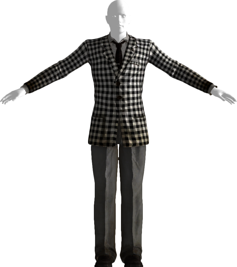The Vault Fallout Wiki - Fallout Nv Benny's Suit (813x915), Png Download