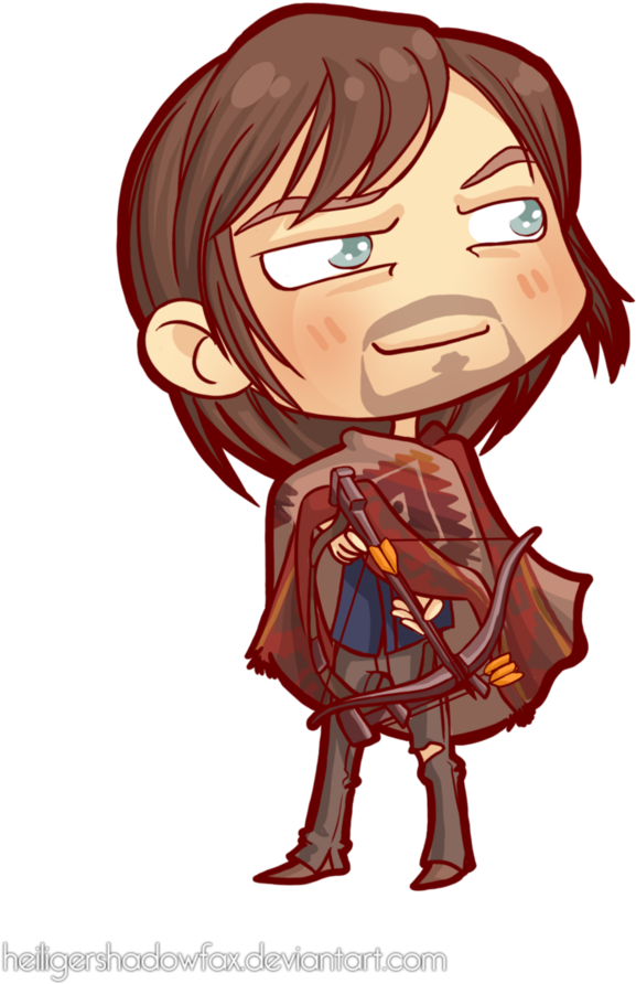 The Walking Chibi Dead - Walking Dead Rick Chibi (746x1072), Png Download
