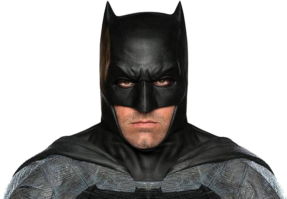 Ben Affleck Transparent Png - Ben Affleck Batman Head (615x410), Png Download