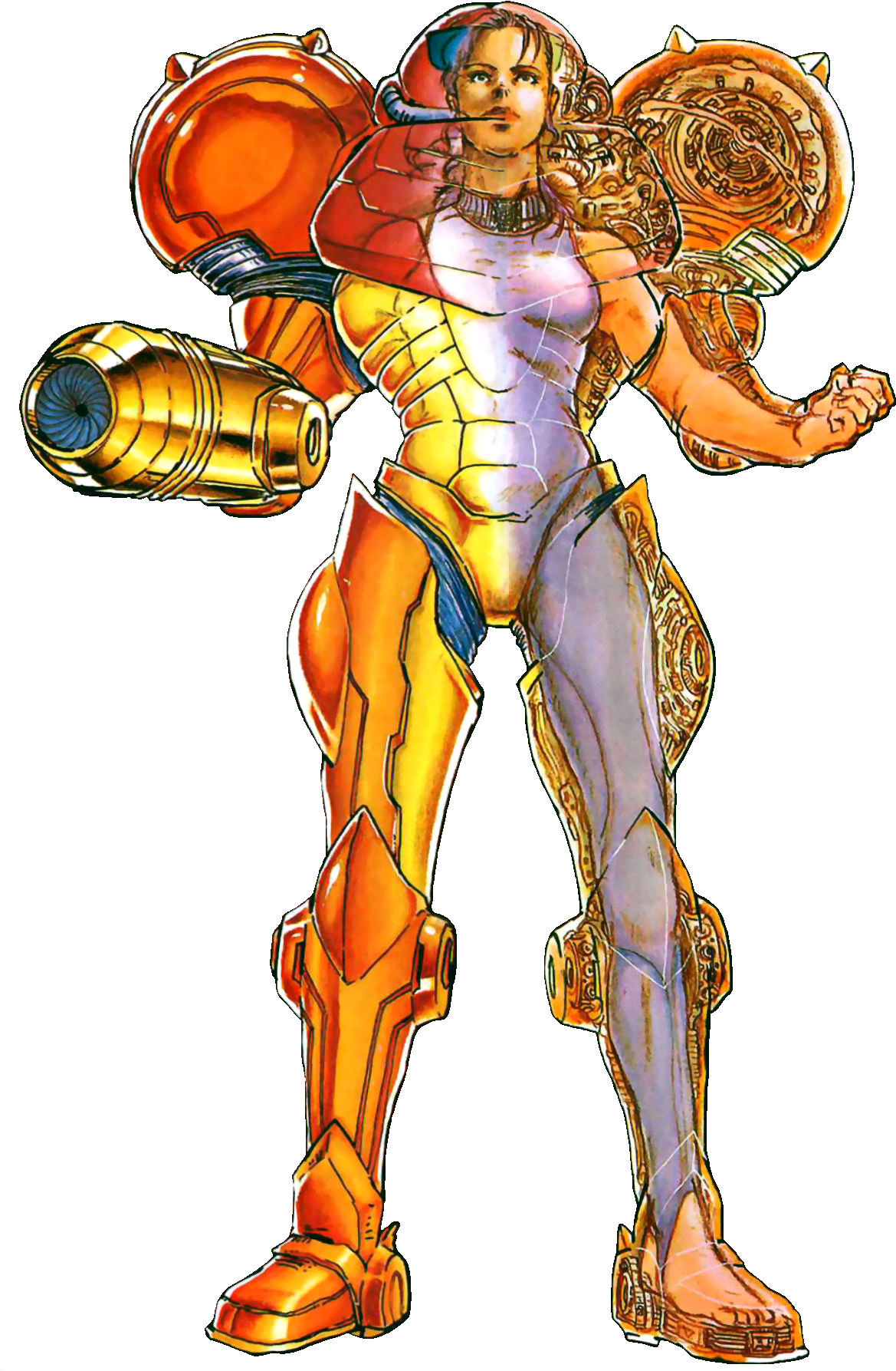 Half X-ray Vision Of What Samus Aran's Suit Looks Like - Samus Varia Suit Super Metroid (1200x1800), Png Download