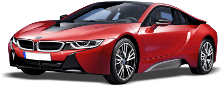 2016 Bmw I8 Coupe Hybrid - Bmw Car Png Hd (465x363), Png Download