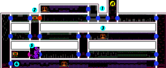 Metroid/hideout Ii - Metroid Ridley's Lair Map (547x225), Png Download
