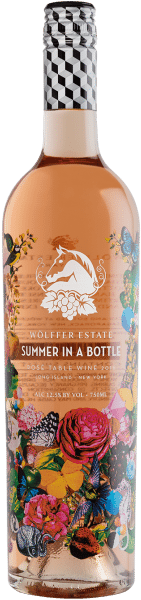 Justin Drank Wolffer Estate's Summer In A Bottle Rosé - Summer In A Bottle Rose (328x640), Png Download