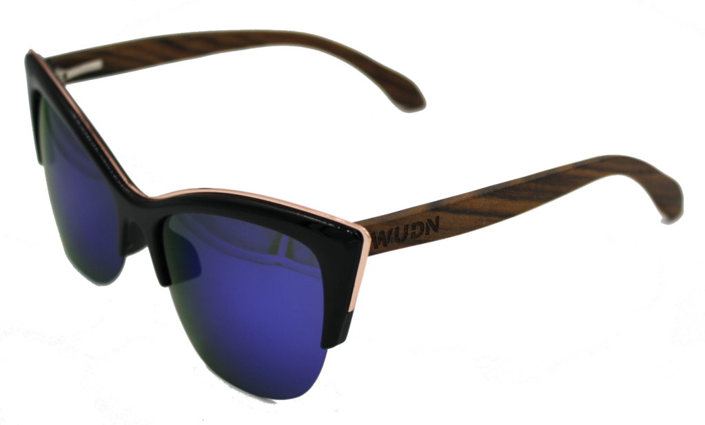 Women's Ebony Wooden, Cat Eyes Sunglasses - Sunglasses (1023x617), Png Download