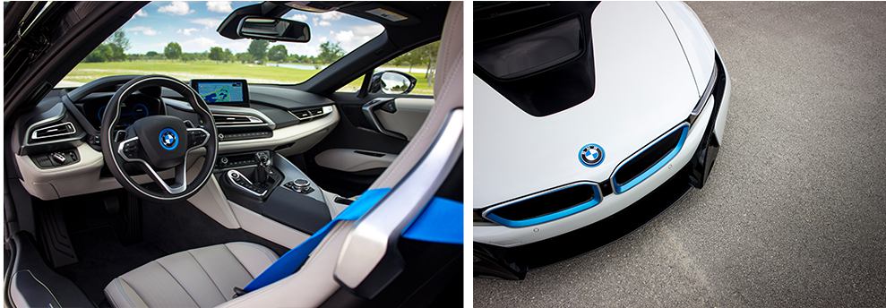 Bmw I8 Interior Rental Miami - Miami (1024x361), Png Download