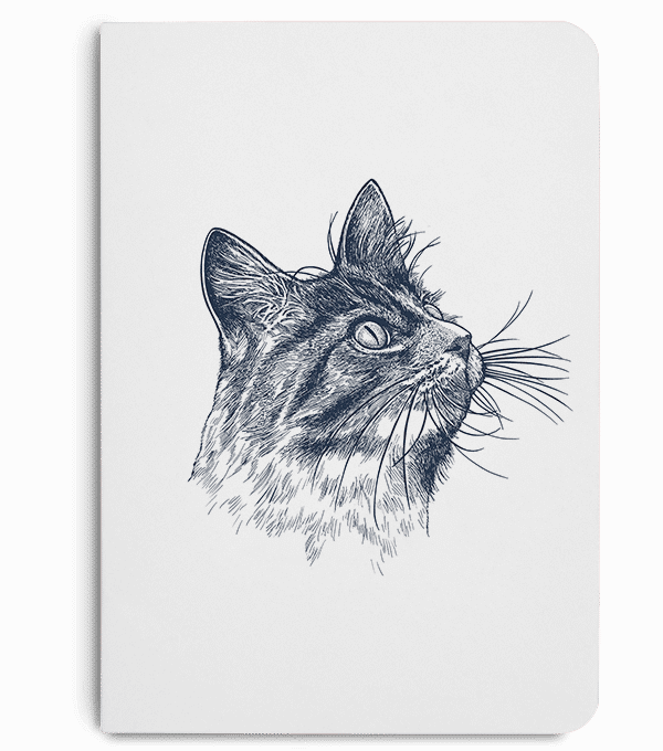 Dailyobjects Cat Eye A6 Notebook Plain Buy Online In - Animal (600x680), Png Download