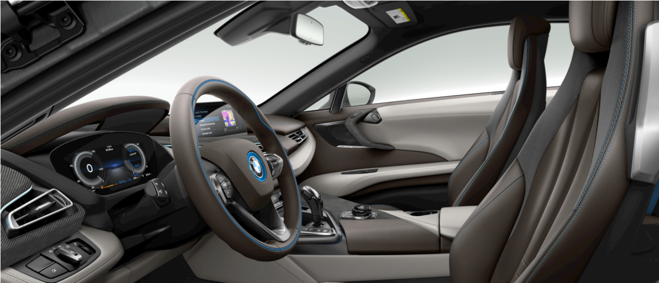 2019 Bmw I8 Coupe - Bmw I8 Brown Interior (1280x800), Png Download