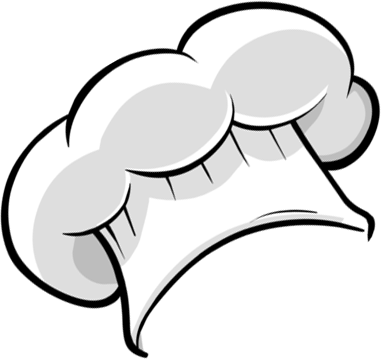 Cartoon Chef Hat Png Png Royalty Free Library - Cap Of Chef Png (381x359), Png Download