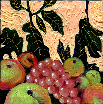 02 Fruitsonplatter02 - Acrylic Paint (500x350), Png Download
