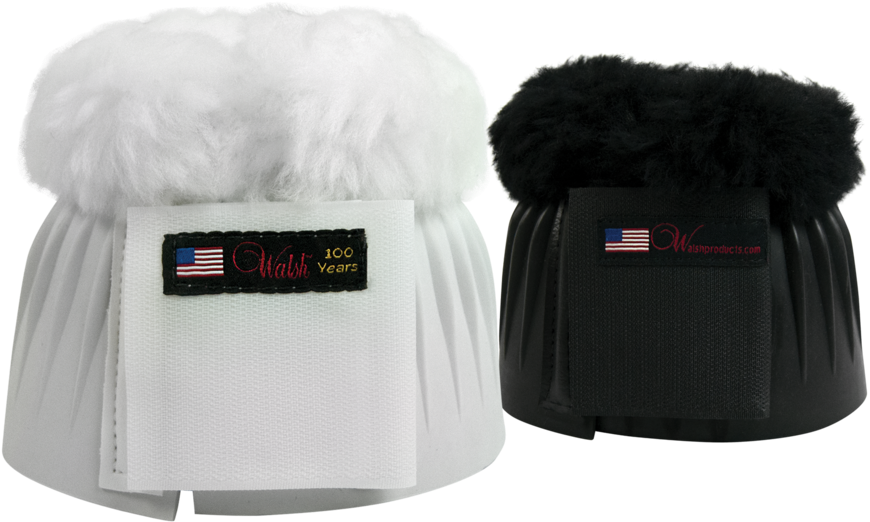 Products/147sh Bell Boot Sheepskin Black White - Portable Network Graphics (480x384), Png Download