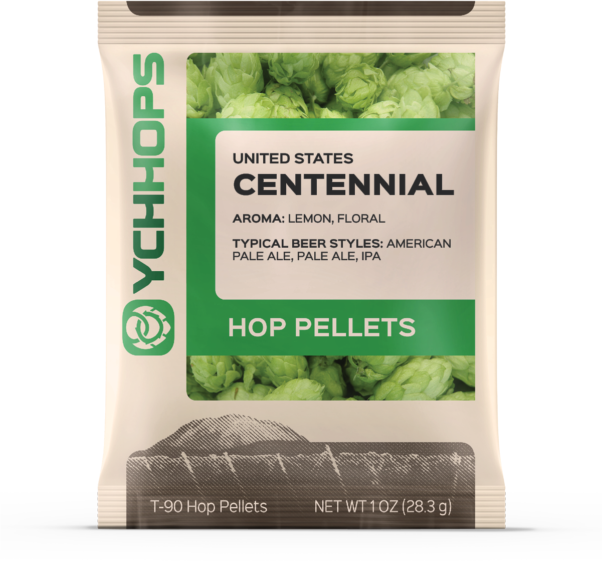 Us Centennial Hop Pellets 1 Oz - Mosaic Hops (1200x1200), Png Download