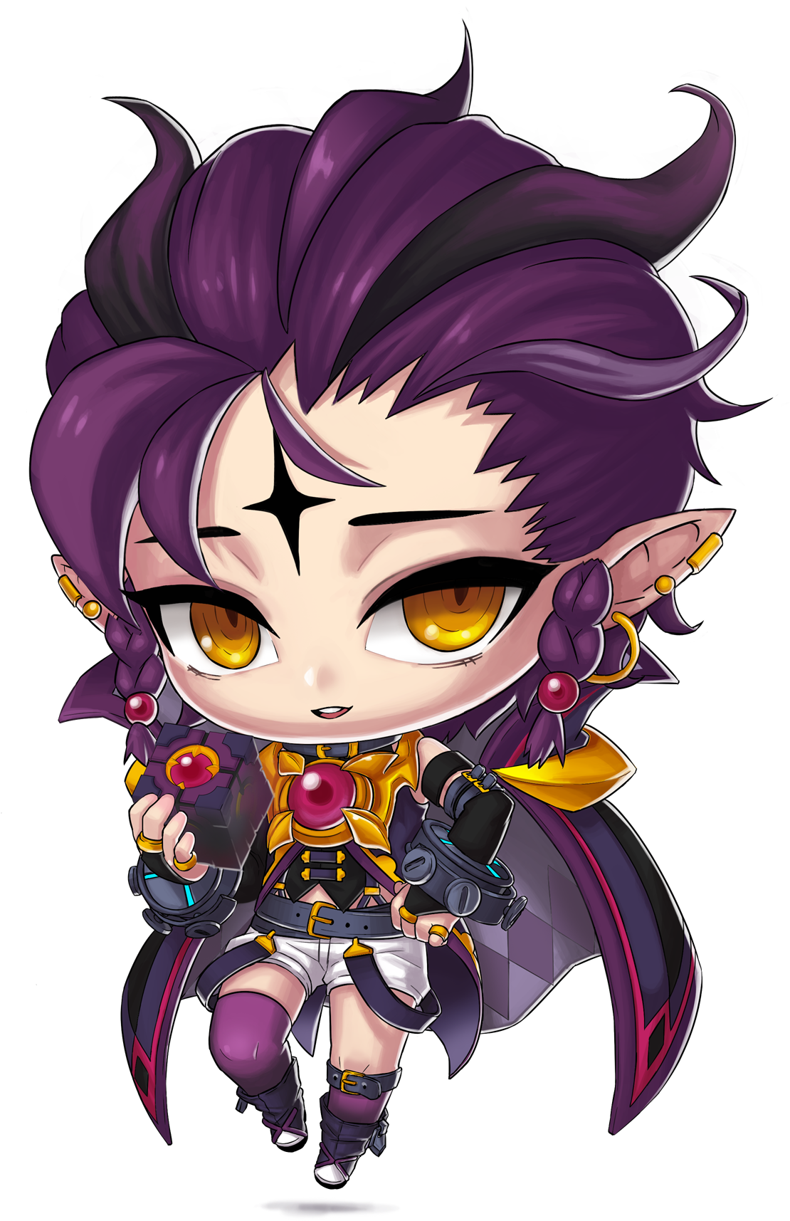 Veigas Chibi - Grand Chase Chibi (1221x1754), Png Download