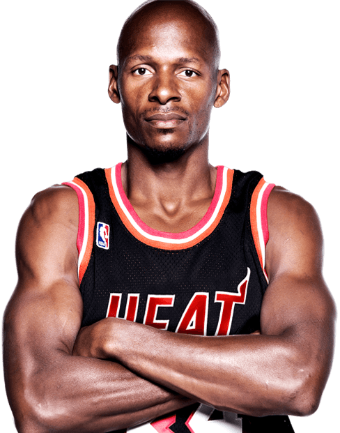 Miami Heat, 2012-2014 - Ray Allen Heat Png (488x621), Png Download