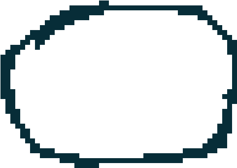 Asteroid - Pixel Art (530x370), Png Download