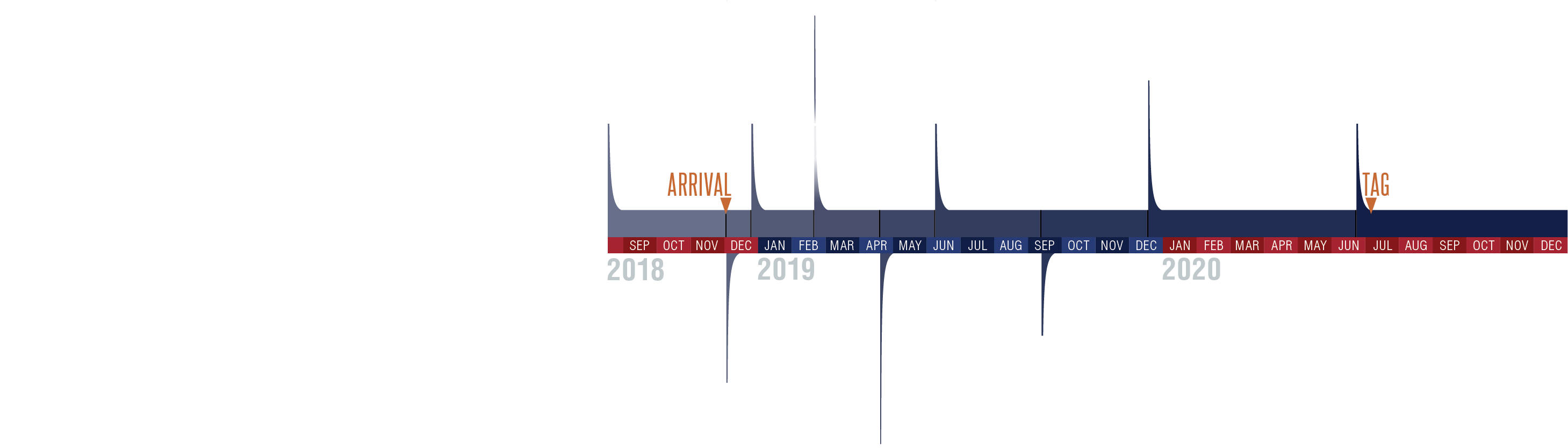 Astero#operations Timeline Dark - Diagram (3062x965), Png Download