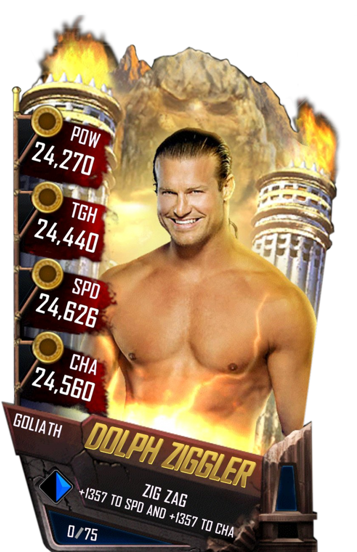 Dolphziggler S4 20 Goliath - Wwe Supercard Goliath Cards (733x1158), Png Download