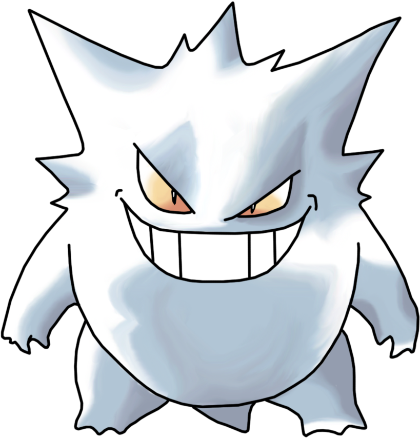Png - Pokemon Blue Gengar (894x894), Png Download